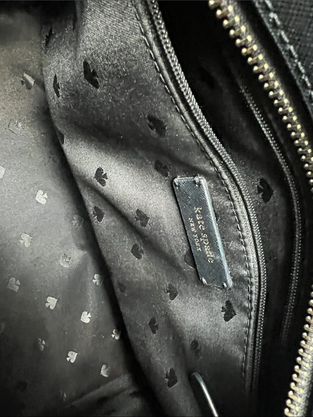 kate spade black saffiano leather satchel